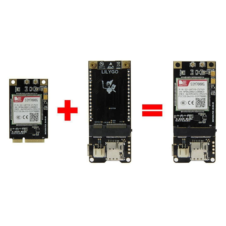 TTGO T-PCIE ESP32-WROVER-B AXP192 Chip WiFi Bluetooth Nano Card SIM Series Module Hardware Composable Development Board, SIM7600A-PCIE, SIM7600A-PCIE