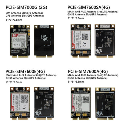 TTGO T-PCIE ESP32-WROVER-B AXP192 Chip WiFi Bluetooth Nano Card SIM Series Module Hardware Composable Development Board, SIM7600A-PCIE, SIM7600A-PCIE