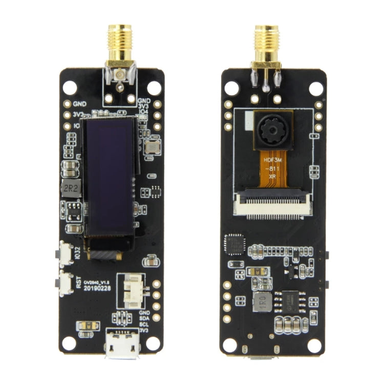 TTGO T-Journal Lens Camera Module OV2640 SMA WiFi 0.91 OLED Development Board with 3dbi Antenna, T-Journal Lens