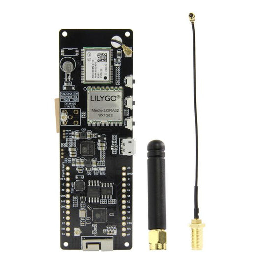 TTGO T-Beam ESP32 Bluetooth WiFi Module 433MHz GPS NEO-M8N LORA 32 Module with Antenna & 18650 Battery Holder, 433MHz