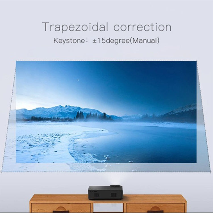 CM1 5.8 inch LCD TFT Screen 280 Lumens 1280x768P Smart Projector,Support HDMIx2, USB, SD, VGA, AV, TV, Audio Out