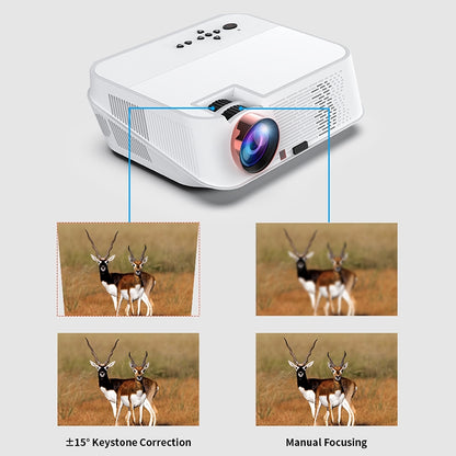 VS626 Android 3500ANSI Lumens 1080*720 Resolution LED+LCD Technology Smart Projector, Support AV / HDMI / SD Card / USB / VGA, Android