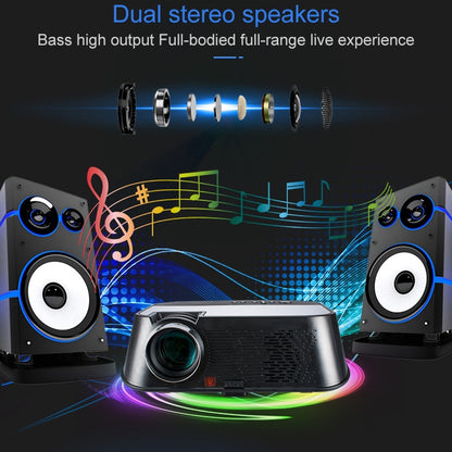 VS626 Android 3500ANSI Lumens 1080*720 Resolution LED+LCD Technology Smart Projector, Support AV / HDMI / SD Card / USB / VGA, Android