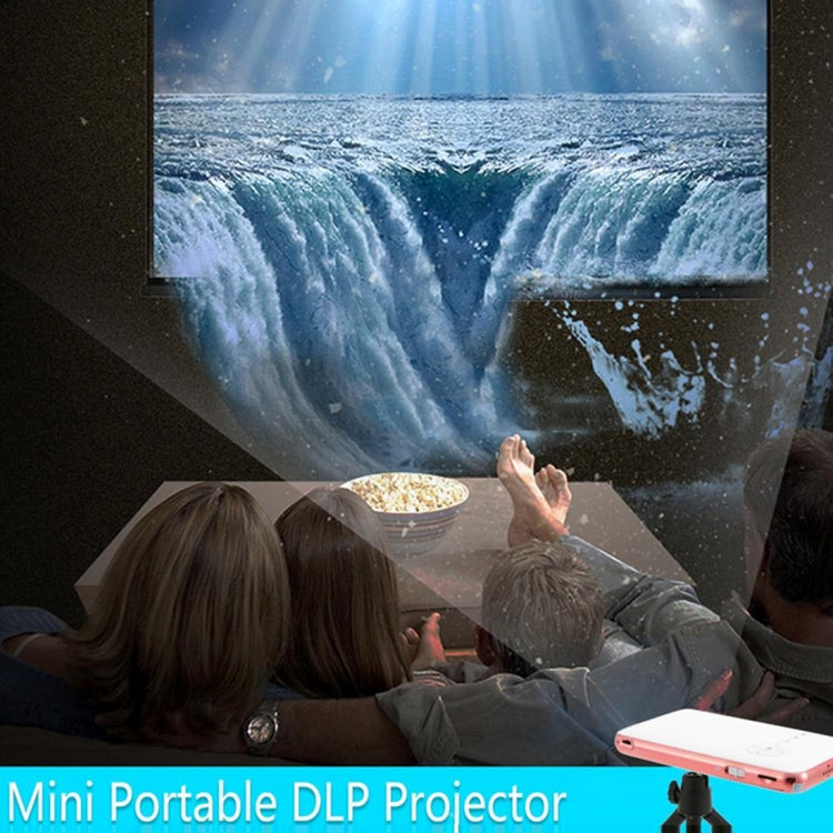 Wejoy DL-S6+ 1000 Lumens 854x480 Smart Mini Projector, RK3128 CPU, 1GB+32GB, Android 4.4, Bluetooth, WiFi, HDMI, DL-S6+/Rose Gold