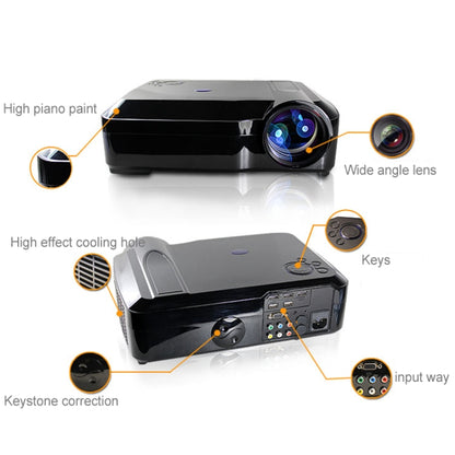 Wejoy L3 300ANSI Lumens 5.8 inch LCD Technology HD 1280*768 pixel Projector with Remote Control,  VGA, HDMI, L3