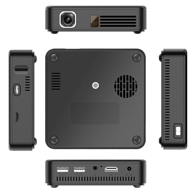 Wejoy DL-S10 120ANSI Lumens 854x480 Smart Mini Projector, RK3328 ARM Cortex-A53 Quad Core 1.5GHz CPU, 2GB+16GB, Android 7.1.2, Bluetooth, WiFi, HDMI, DL-S10