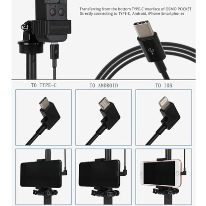 Sunnylife OP-X9208 Type-C to Type-C Cable for DJI OSMO Pocket, Length:1m, Type-C