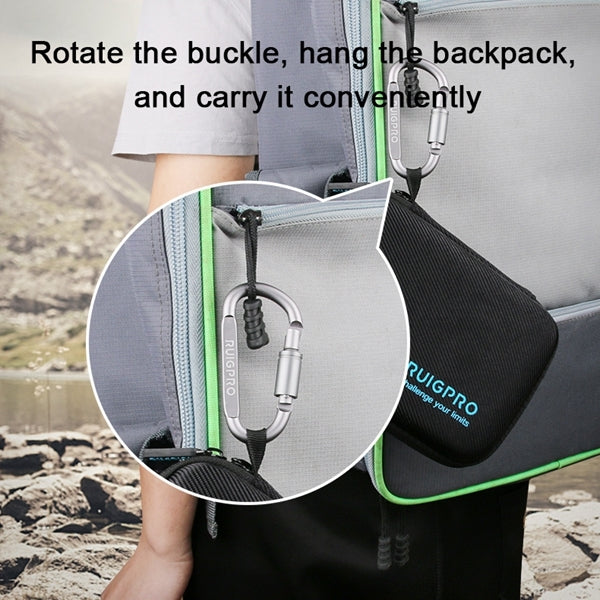RUIGPRO Shockproof Waterproof Portable Case Box for DJI Osmo Action, Size: 17.3cm x 12.3cm x 6.5cm, Small