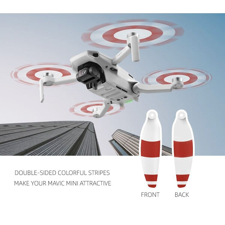 8PCS/Set Sunnylife 4726F-CS Low Noise Quick-release Wing Propellers Drone Accessories for DJI Mavic Mini, 4726F-CS (Red), 4726F-CS (Yellow), 4726F-CS (Blue)