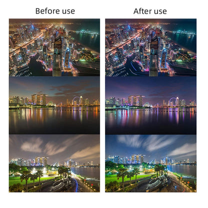 JSR NIGHT Light Pollution Reduction Lens Filter for DJI FPV, Aluminum Alloy Frame, NIGHT