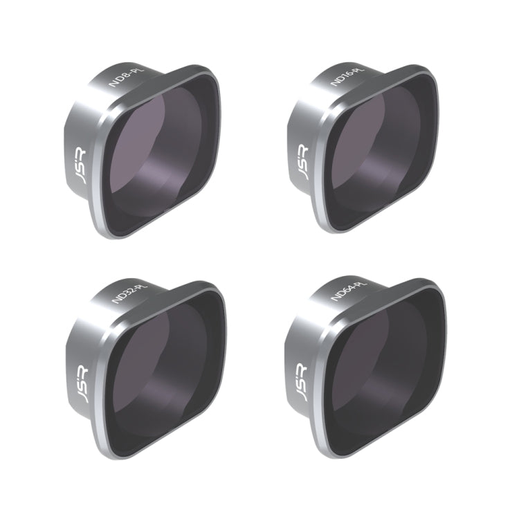 JSR KS 4 in 1 ND8PL+ND16PL+ND32PL+ND64PL Lens Filter for DJI FPV, Aluminum Alloy Frame, 4 in 1 NDPL