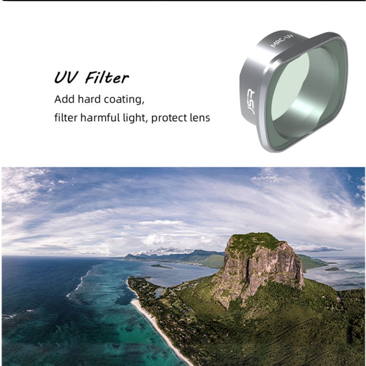 JSR KS 6 in 1 ND4+ND8+ND16+ND32+MCUV+CPL Lens Filter for DJI FPV, Aluminum Alloy Frame, 6 in 1