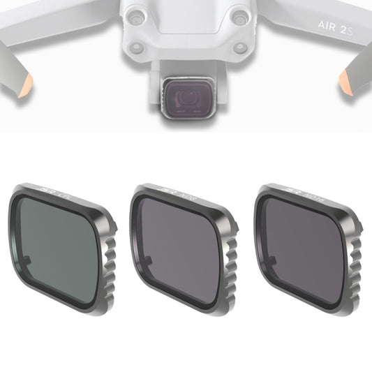 JSR KS CPL + ND8 + ND16 Lens Filter for DJI Air 2S, Aluminum Frame, CPL + ND8 + ND16