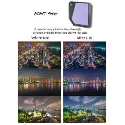 JSR Drone 8 in 1 MCUV+CPL+ND16+32+64+1000+STAR+NIGHT Lens Filter for DJI Mavic 3, MCUV+CPL+ND16+32+64+1000+STAR+NIGHT