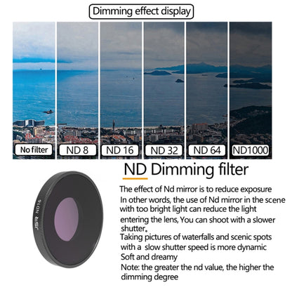 JSR 4 in 1 UV CPL ND8 ND16 ND32 ND64 Lens Filter For DJI Osmo Action 3, 6 in 1