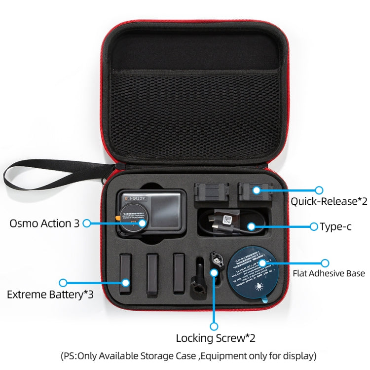 For DJI Osmo Action 3 Carrying Storage Case Bag,Size: 21x 16 x 6cm, For DJI Osmo Action 3