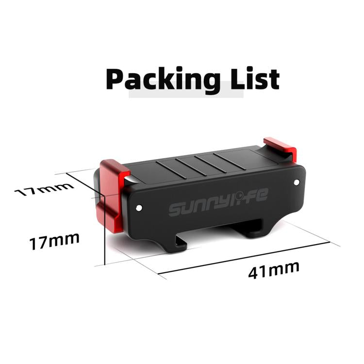 For DJI Osmo Action 5 Pro / 4 / 3 Sunnylife Magnetic Quick-Release Cold Shoe Adapter Action Camera Fill Light Microphone Adapter, AD938 For DJI Osmo 360 / Action 5 Pro