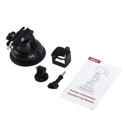 For DJI OSMO Pocket 3 STARTRC Suction Cup Holder Expansion Adapter Bracket, For DJI OSMO Pocket 3 Suction Cup Holder