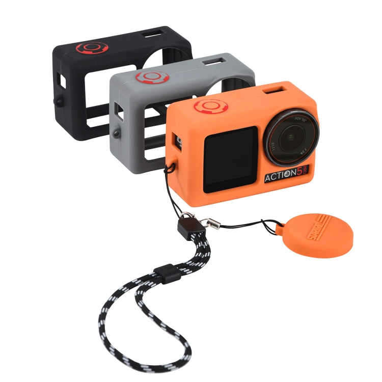 For DJI Osmo Action 5 Pro STARTRC Silicone Protective Case with Lens Cover