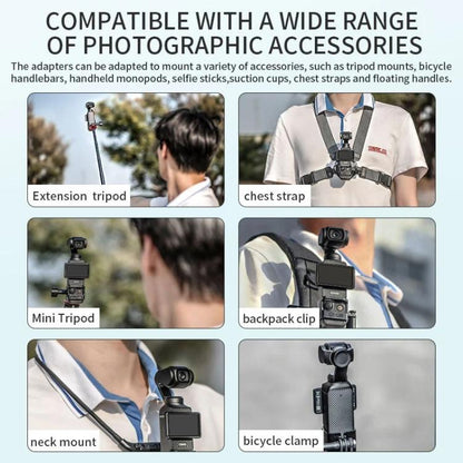 For DJI OSMO Pocket 3 STARTRC Expansion Bracket Fixed Plastic Frame, For DJI OSMO Pocket 3 Plastic Frame