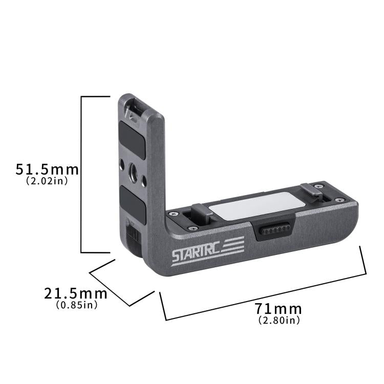For DJI Osmo Action 5 Pro / 4 / 3 STARTRC L-shaped Magnetic Quick Release Bracket, For DJI Osmo Action 5 Pro / 4 / 3