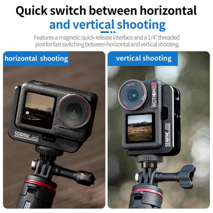 For DJI Osmo Action 5 Pro / 4 / 3 STARTRC L-shaped Magnetic Quick Release Bracket, For DJI Osmo Action 5 Pro / 4 / 3