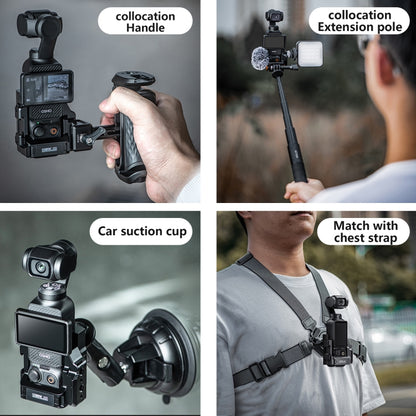 For DJI OSMO Pocket 3 STARTRC Metal Protection Frame Cage Expansion Adapter Bracket, For DJI OSMO Pocket 3 Metal Protection Frame