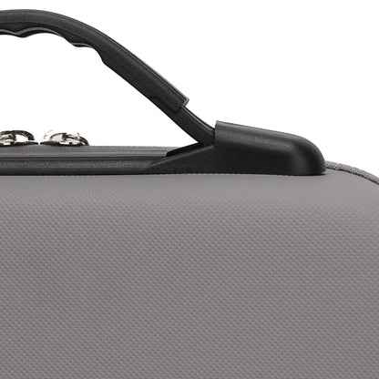 Diamond Texture Shockproof PU Portable Safety Protective Box Storage Bag for DJI Osmo Mobile 4, Grey