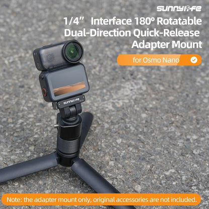 For DJI Osmo 360 Sunnylife Dual-Direction Magnetic Quick Release Adapter Mount, AD109 For DJI Osmo 360