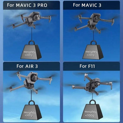 BRDRC Air-Dropping System Drone Thrower Parabolic For DJI Mini 4 Pro / 3 Pro / Air 3 / Mavic 3 / 3 Pro, For DJI Mini 4 Pro / 3 Pro / Air 3 / Mavic 3 / 3 Pro