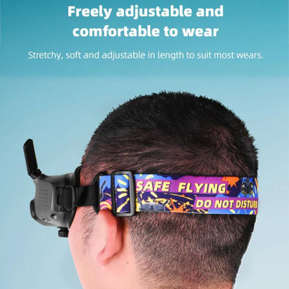 BRDRC Colorful Graffiti Headband Fixed Strap For DJI Aavta Goggles 2 / FPV Goggles V2
