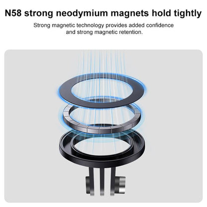 Magnetic Ring Base Mount with 1/4 inch Adapter, Magnetic Base with 1/4 inch Adapter
