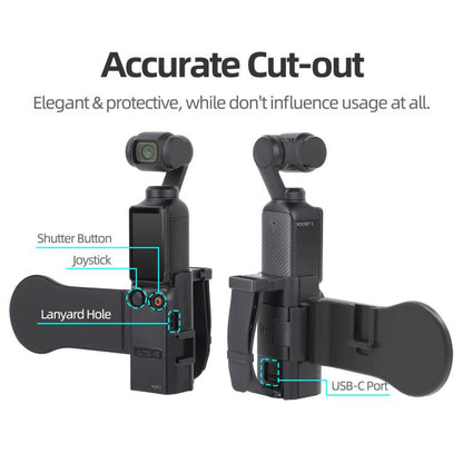 For DJI Osmo Pocket 3 Sunnylife Hand Band Magnetic Expansion Adapter Phone Teleprompter Holder Mount Extension Handle