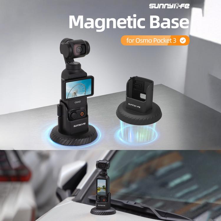 For DJI Osmo Pocket 3 Sunnylife Magnetic Base Mount Tabletop Base Stand Holder, OP3-MZ982