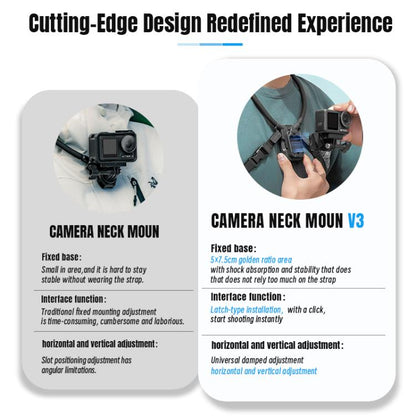 STARTRC Lazy Neck Bracket V3 POV View Mount with Chest Strap, POV View Mount with Chest Strap
