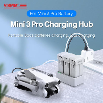 For DJI Mini 3 Pro STARTRC 3 in 1 Charging Butler Battery Charger