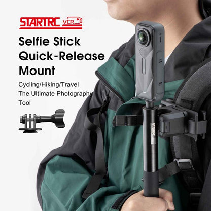 STARTRC Quick-Release Backpack Mount Clip Bracket for Selfie Stick or Action Camera, Quick-Release Clip