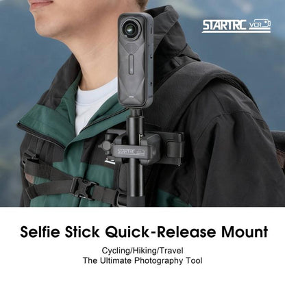 STARTRC Quick-Release Backpack Mount Clip Bracket for Selfie Stick or Action Camera, Quick-Release Clip