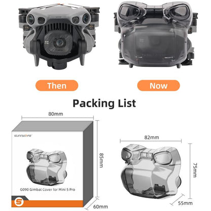 For DJI Mini 5 Pro Sunnylife Integrated Gimbal Protector Cover Transparent Lens Cap Vision System Protector, For DJI Mini 5 Pro