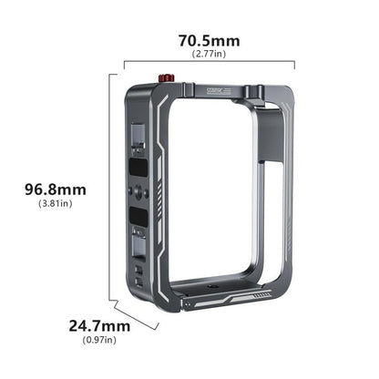 For DJI Osmo 360 STARTRC Metal Cage Frame with Cold Shoe, For DJI Osmo 360