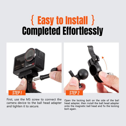 STARTRC Magnetic  Backpack Clip Mount for DJI Osmo 360 / GoPro Action Cameras, Magnetic Backpack Clip