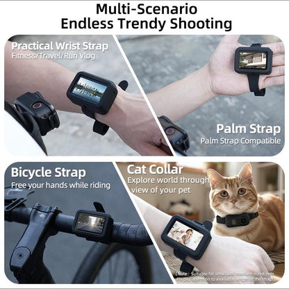 For DJI Osmo Nano Sunnylife Vision Dock Strap Wristband Expansion Band Silicone Protective Cover Bicycle Strap Cat Collar, For DJI Osmo Nano Vision Dock Cover