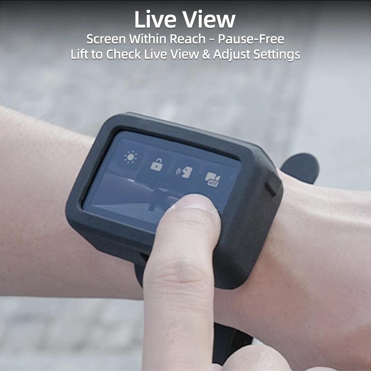 For DJI Osmo Nano Sunnylife Vision Dock Strap Wristband Expansion Band Silicone Protective Cover Bicycle Strap Cat Collar, For DJI Osmo Nano Vision Dock Cover