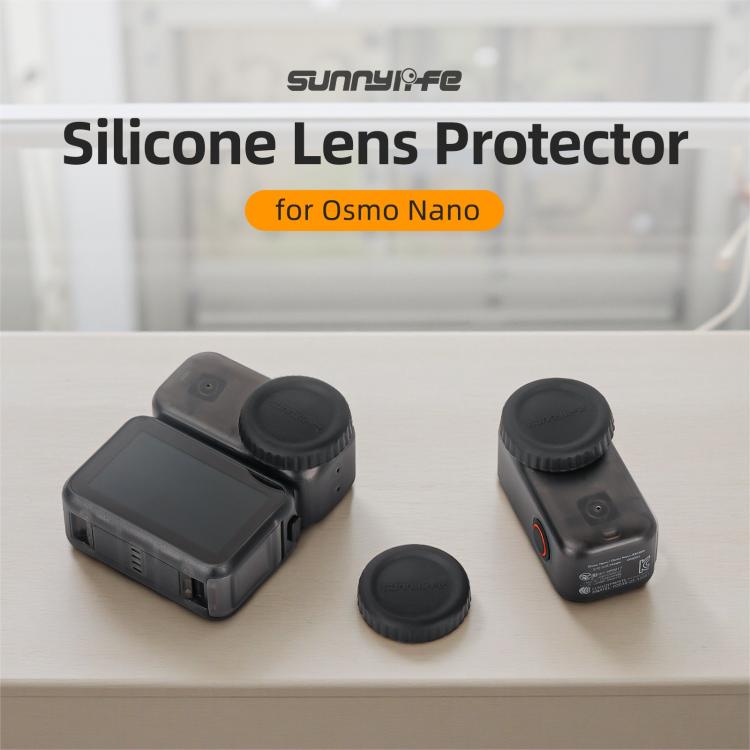 For DJI Osmo 360 Sunnylife Silicone Lens Cover Scratch-Proof Camera Cover Protector Protective Lens Guard Protector, For DJI Osmo 360