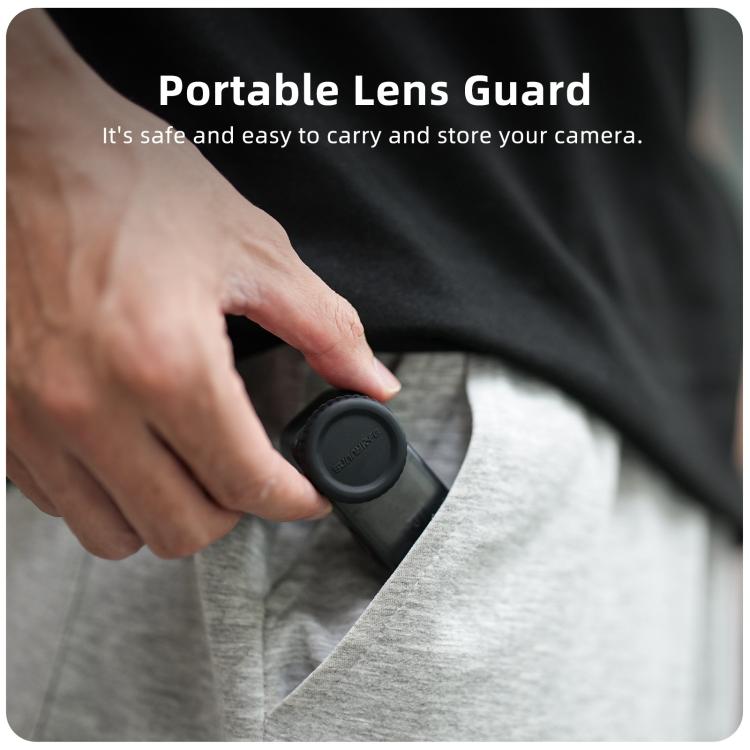 For DJI Osmo 360 Sunnylife Silicone Lens Cover Scratch-Proof Camera Cover Protector Protective Lens Guard Protector, For DJI Osmo 360