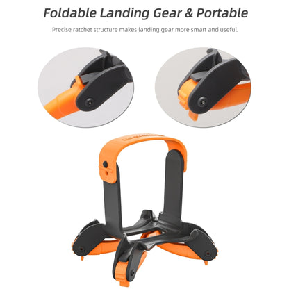 For DJI AVATA 2 Sunnylife LG797 Landing Gear Extensions Heightened Spider Gears Support Leg, Spider Gears(Orange), Spider Gears(Grey)