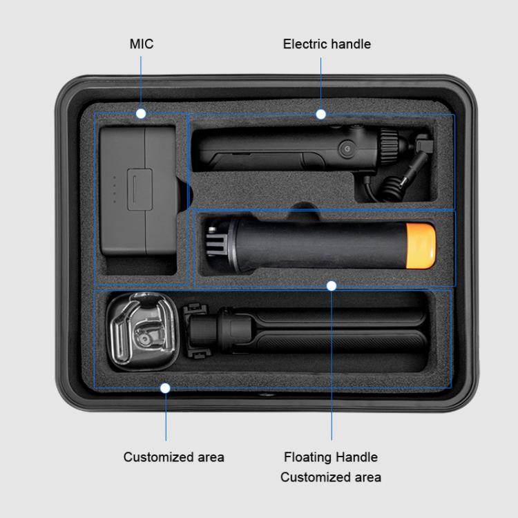For DJI Osmo Action 6 STARTRC Waterproof EVA ABS Dual-layer Suitcase Storage Box, For DJI Osmo Action 6