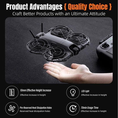 For DJI Neo 2 STARTRC LED Light Heightened Landing Gear Training Rack, For DJI Neo 2