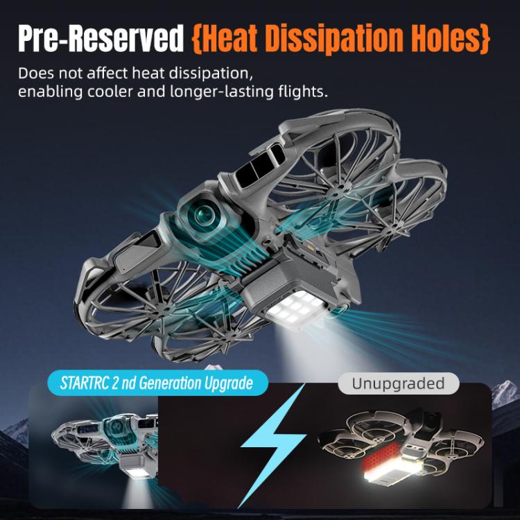 For DJI Neo 2 STARTRC LED Light Heightened Landing Gear Training Rack, For DJI Neo 2