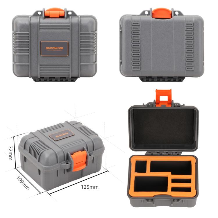 For DJI Osmo Action 6 Sunnylife Mini Travel Box Waterproof Carrying Box Shock-proof Hard Shell, For DJI Osmo Action 6
